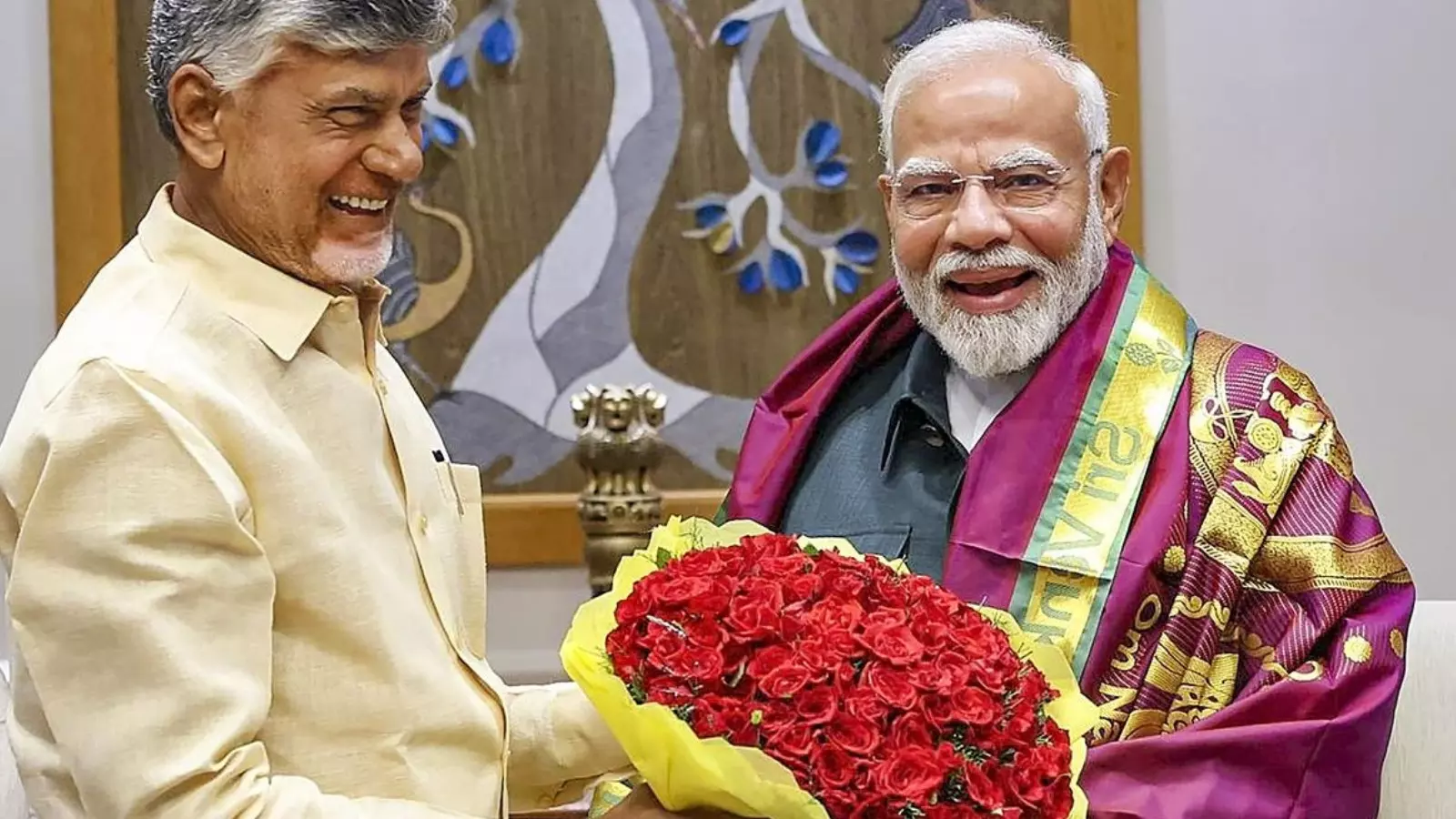andhra pradesh chief minister chandrababu naidu met with prime minister narendra modi