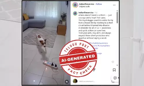 Fact Check: Viral Video showing dog averting a fire accident due to short circuit is an AI-generated one