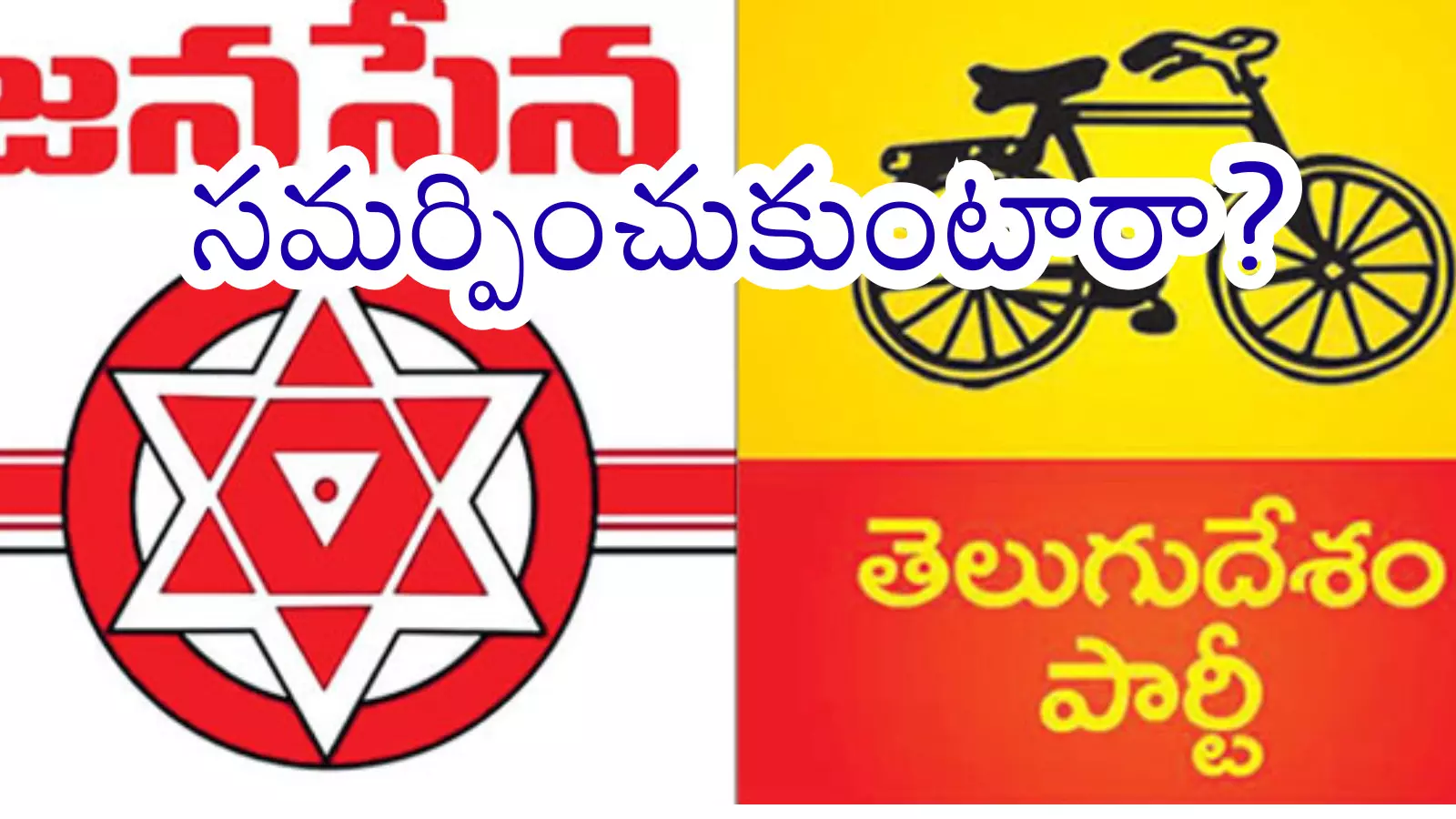 TDP and Jana Sena leaders in Nellore seen discussing amid growing political rifts.