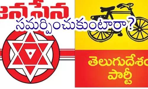 TDP and Jana Sena leaders in Nellore seen discussing amid growing political rifts.