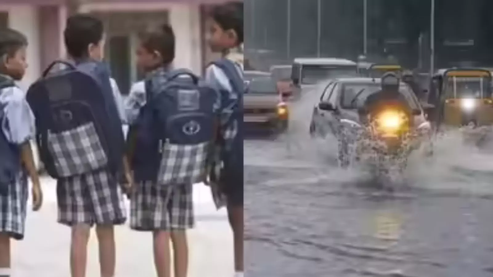 భారీ వర్షాలతో నేడు, రేపు పాఠశాలలకు సెలవు