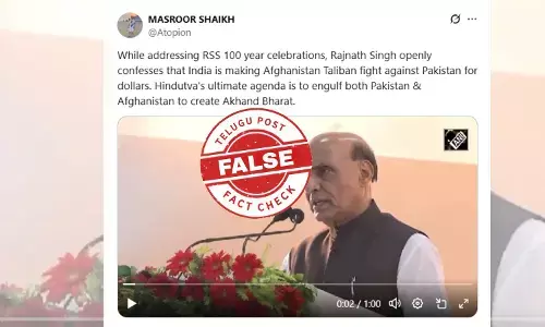 Fact Check: Viral Video Claiming Rajnath Singh Said India Makes Afghanistan Fight Pakistan Is False