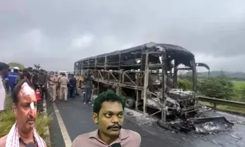 Survivors recount Hyderabad-Bengaluru bus accident near Kurnool