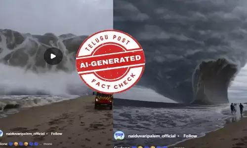 ఫ్యాక్ట్ చెక్: ఏఐ వీడియోను మొంథా తుపానుకు సంబంధించిందిగా ప్రచారం చేస్తున్నారు