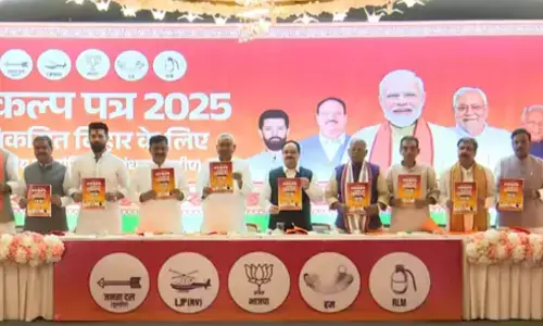 nda alliance releases manifesto ahead of bihar assembly elections