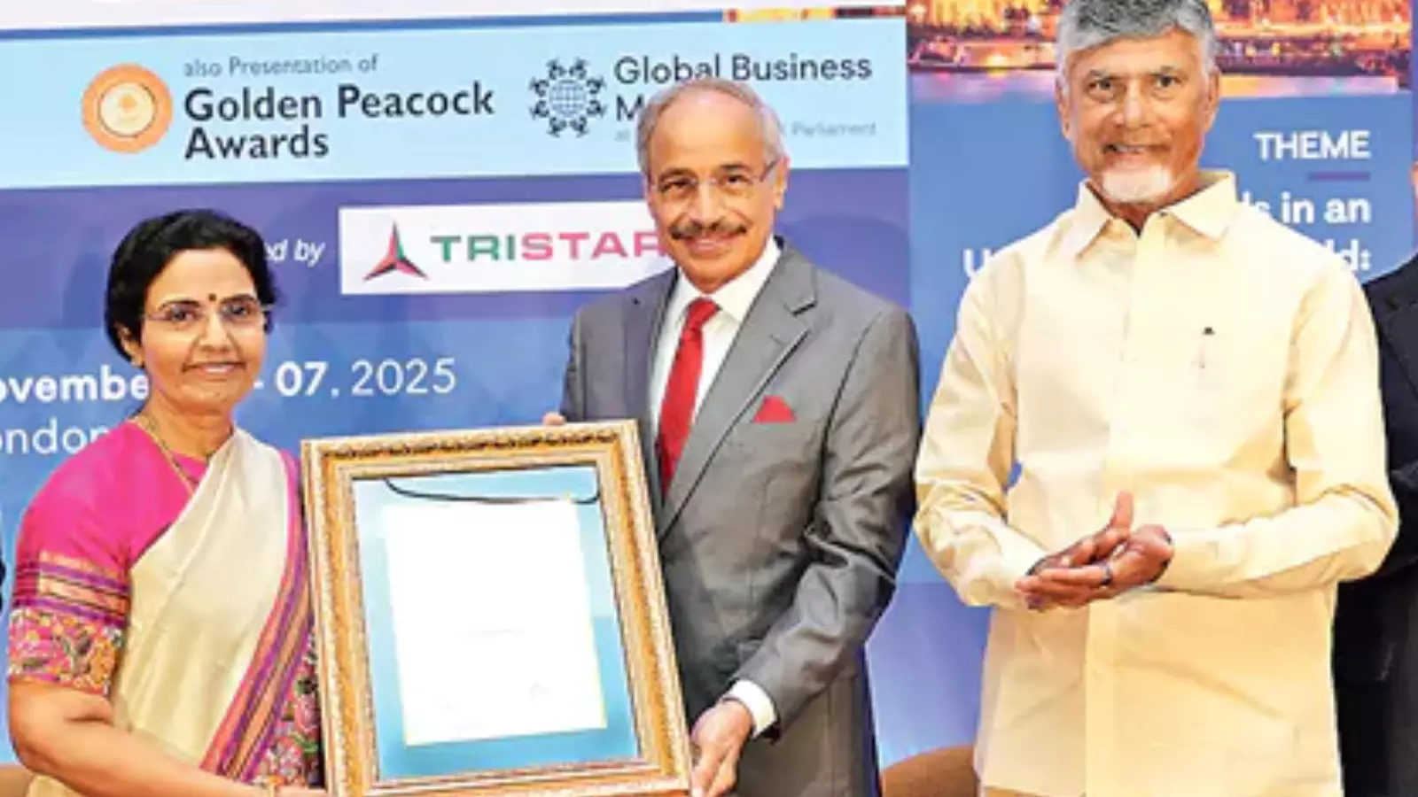 nara bhuvaneswari received the most prestigious distinguished fellowship award in london nara bhuvaneswari received the most prestigious distinguished fellowship award in london