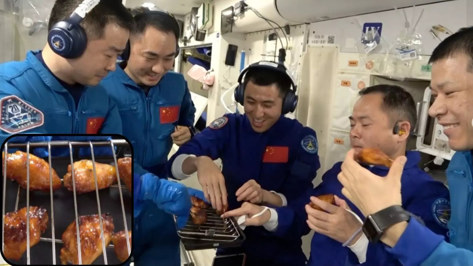 వేడి వేడి చికెన్ అంతరిక్షంలో కూడా!! వేడి వేడి చికెన్ అంతరిక్షంలో కూడా!!