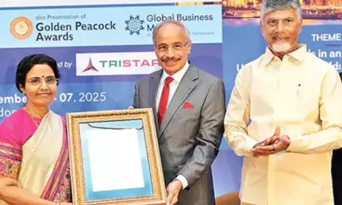 nara bhuvaneswari received the most prestigious distinguished fellowship award in london