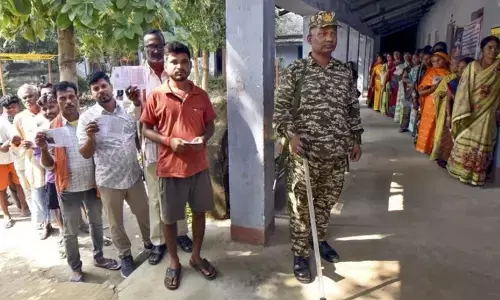 first phase of polling in bihar ended peacefully