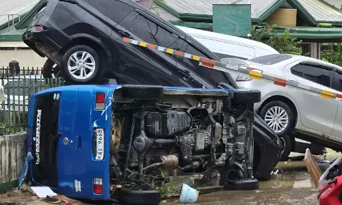 Typhoon Kalmaegi aftermath in Vietnam coastal areas with damaged homes and fallen trees
