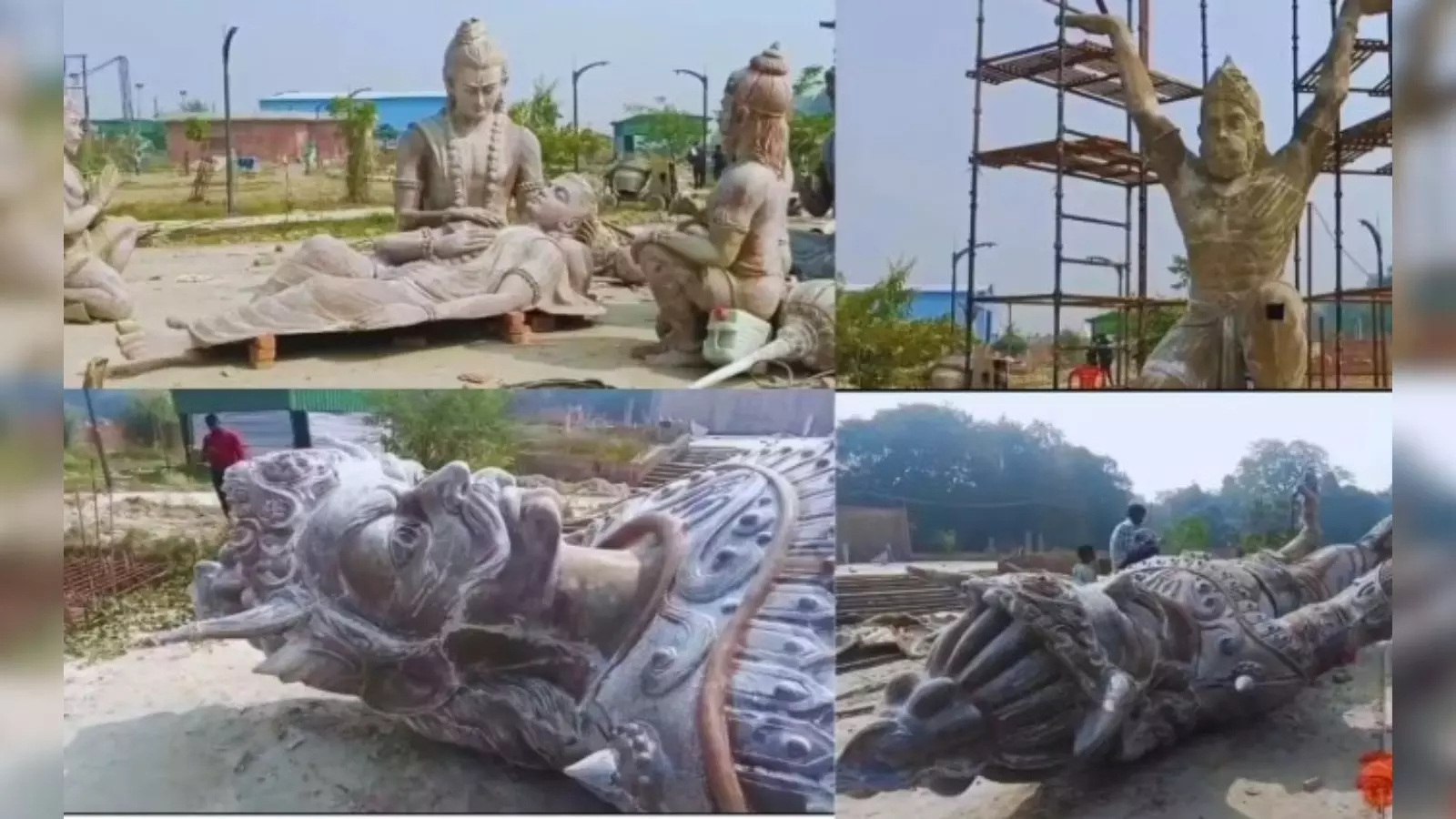 అయోధ్యలో భారీ రావణాసురుడి విగ్రహం అయోధ్యలో భారీ రావణాసురుడి విగ్రహం