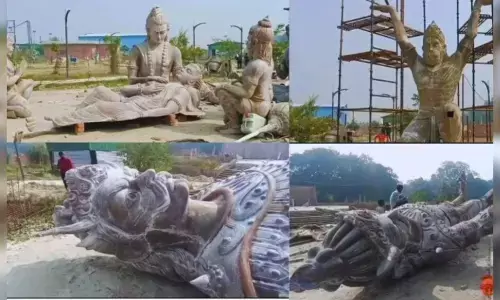 అయోధ్యలో భారీ రావణాసురుడి విగ్రహం