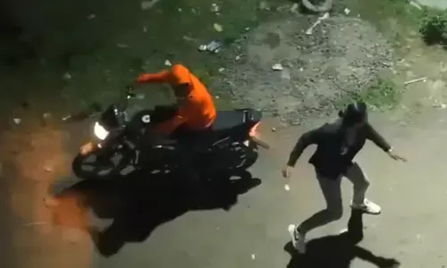 పెళ్లికొడుకుపై కత్తితో దాడి.. నిందితుడ్ని వెంటాడిన డ్రోన్ కెమెరా