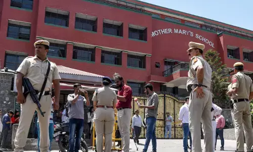 bomb threats have once again caused a stir in delhi