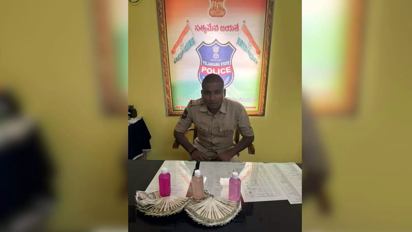 గోడ దూకి పారిపోయిన ఎస్ఐ గోడ దూకి పారిపోయిన ఎస్ఐ