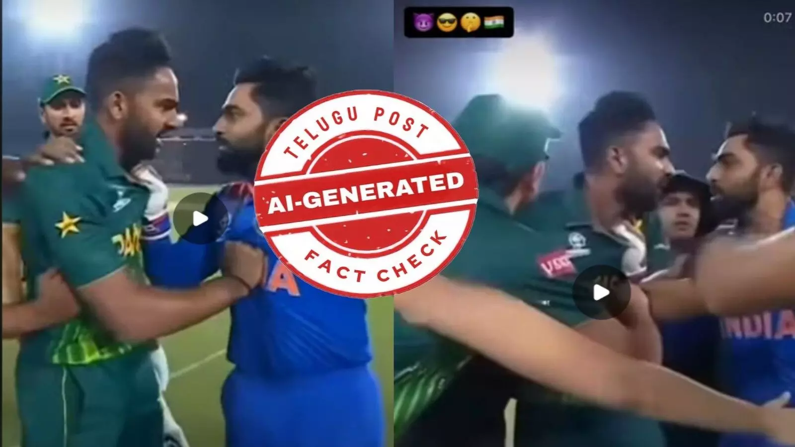 ఫ్యాక్ట్ చెక్: రైజింగ్ స్టార్స్ ఆసియా కప్ 2025లో భాగంగా భారత్ పాకిస్థాన్ ఆటగాళ్ల మధ్య ఎలాంటి గొడవ జరగలేదు ఫ్యాక్ట్ చెక్: రైజింగ్ స్టార్స్ ఆసియా కప్ 2025లో భాగంగా భారత్ పాకిస్థాన్ ఆటగాళ్ల మధ్య ఎలాంటి గొడవ జరగలేదు