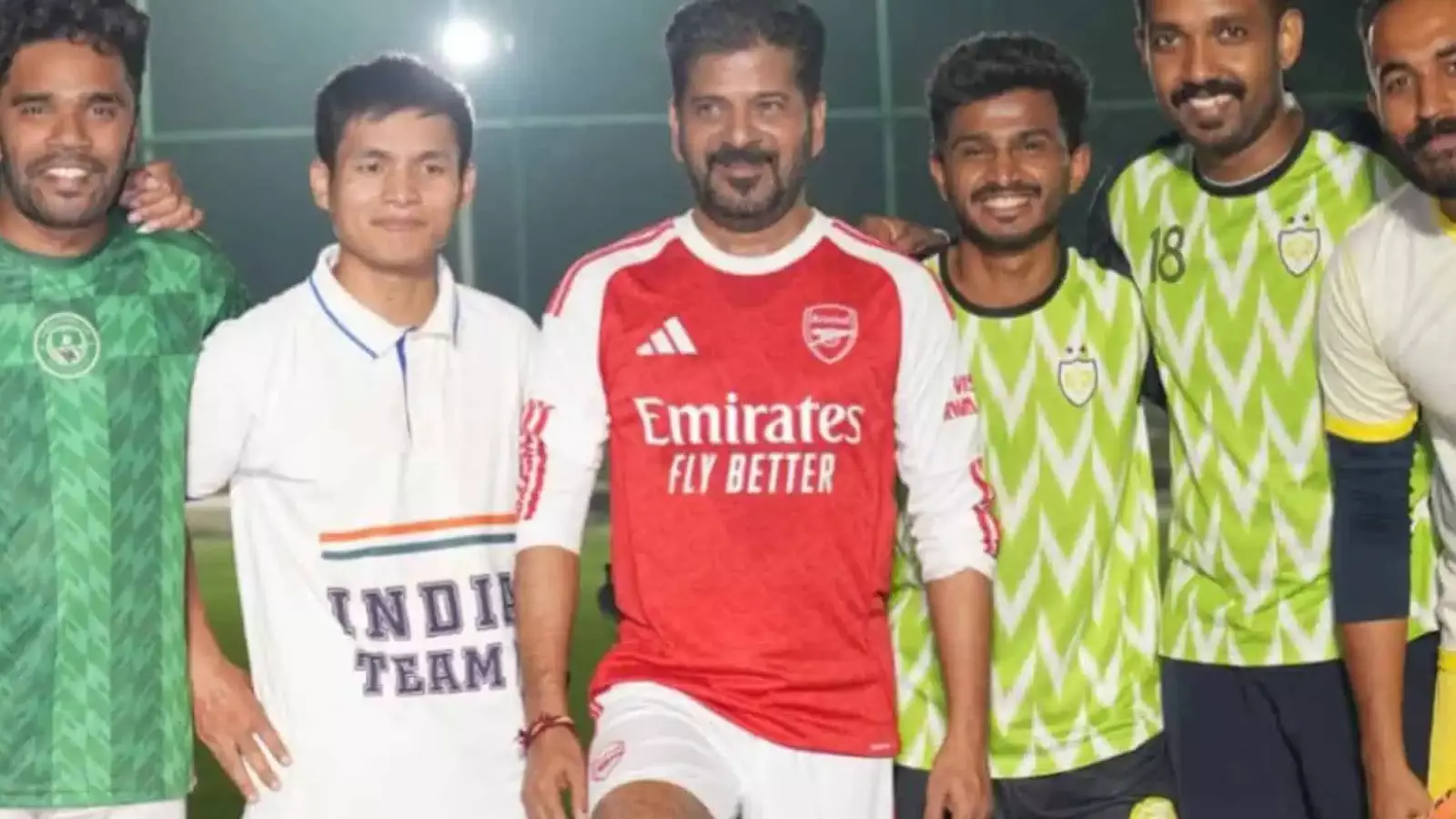 Revanth Reddy : ఫుట్బాల్ ప్రాక్టీస్ లో రేవంత్ Revanth Reddy : ఫుట్బాల్ ప్రాక్టీస్ లో రేవంత్