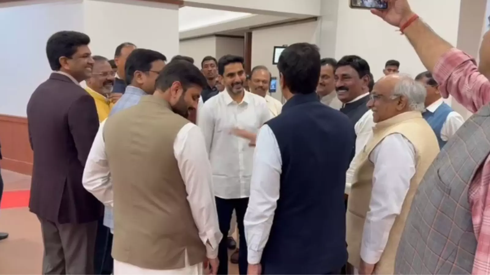 andhra pradesh ministers nara lokesh and anita have reached delhi andhra pradesh ministers nara lokesh and anita have reached delhi