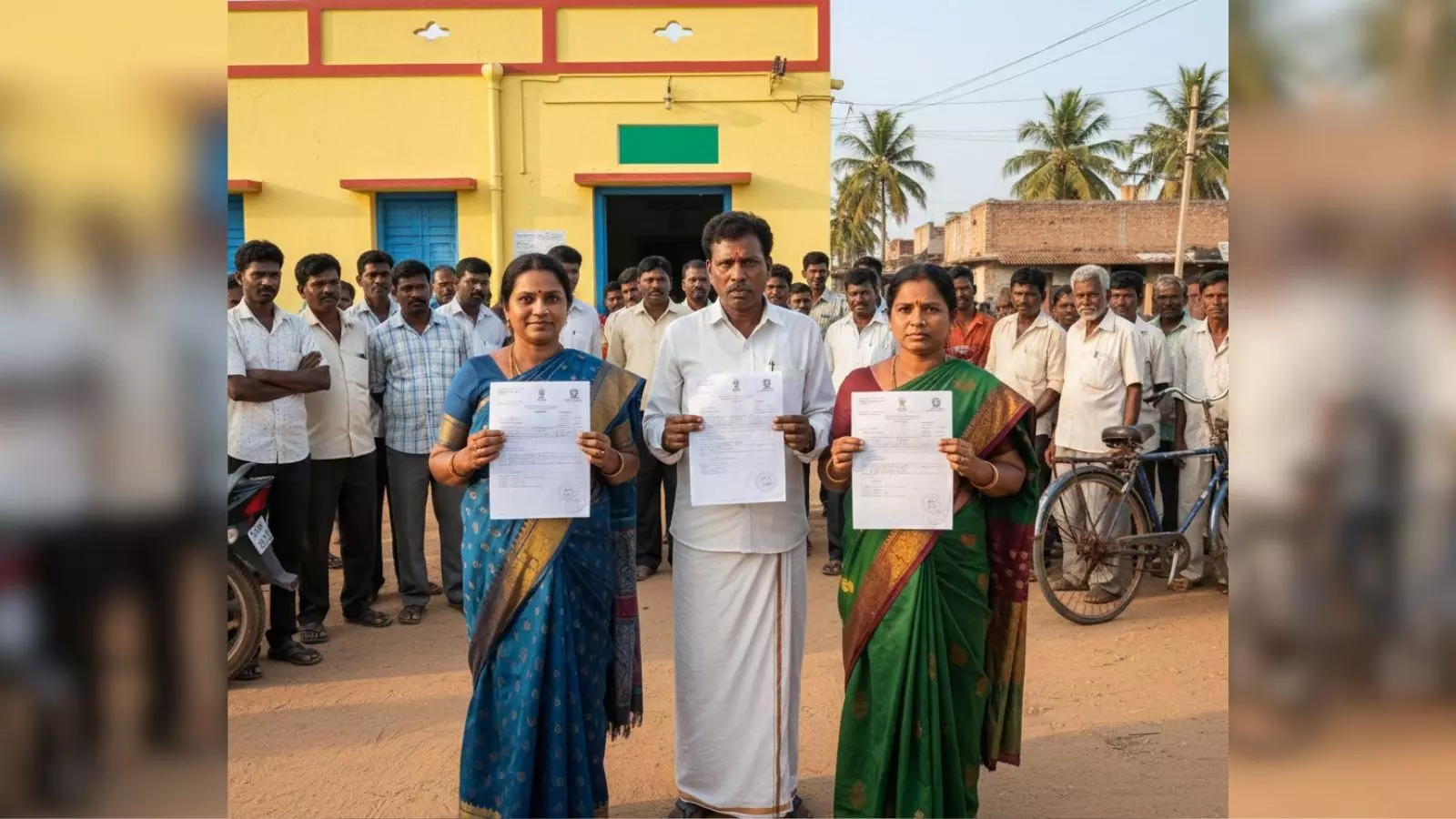 ఇద్దరు భార్యలతో నామినేషన్లు ఇద్దరు భార్యలతో నామినేషన్లు