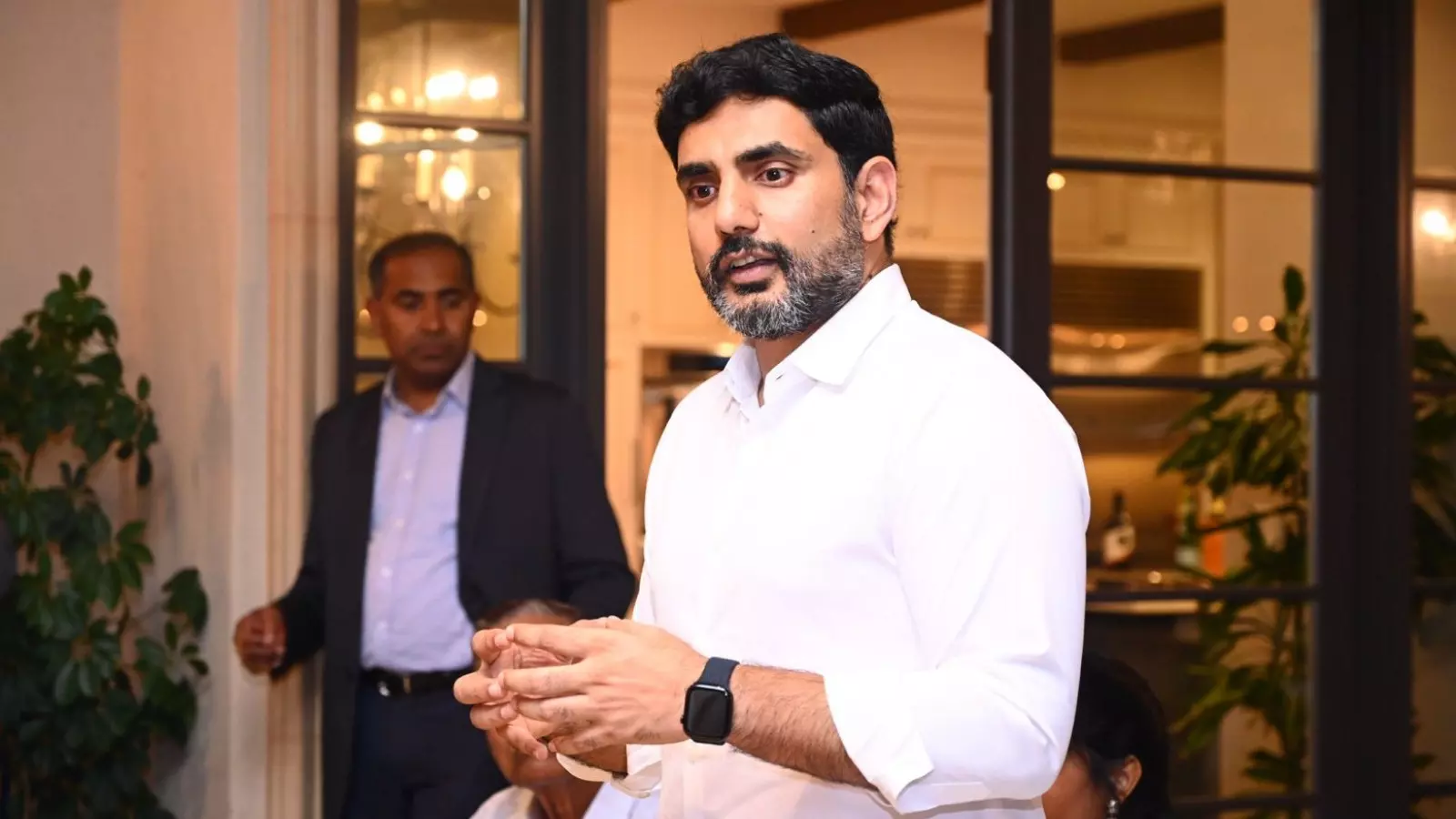 andhra pradesh minister nara lokesh is leaving for a foreign tour today