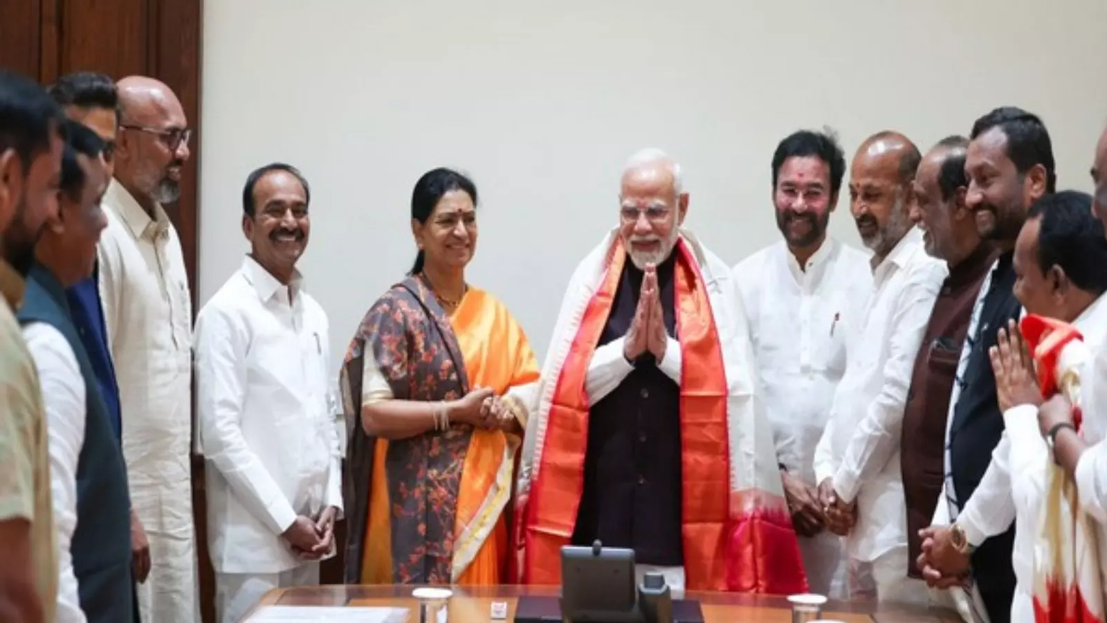 prime minister narendra modi has given class to telangana bjp leaders prime minister narendra modi has given class to telangana bjp leaders