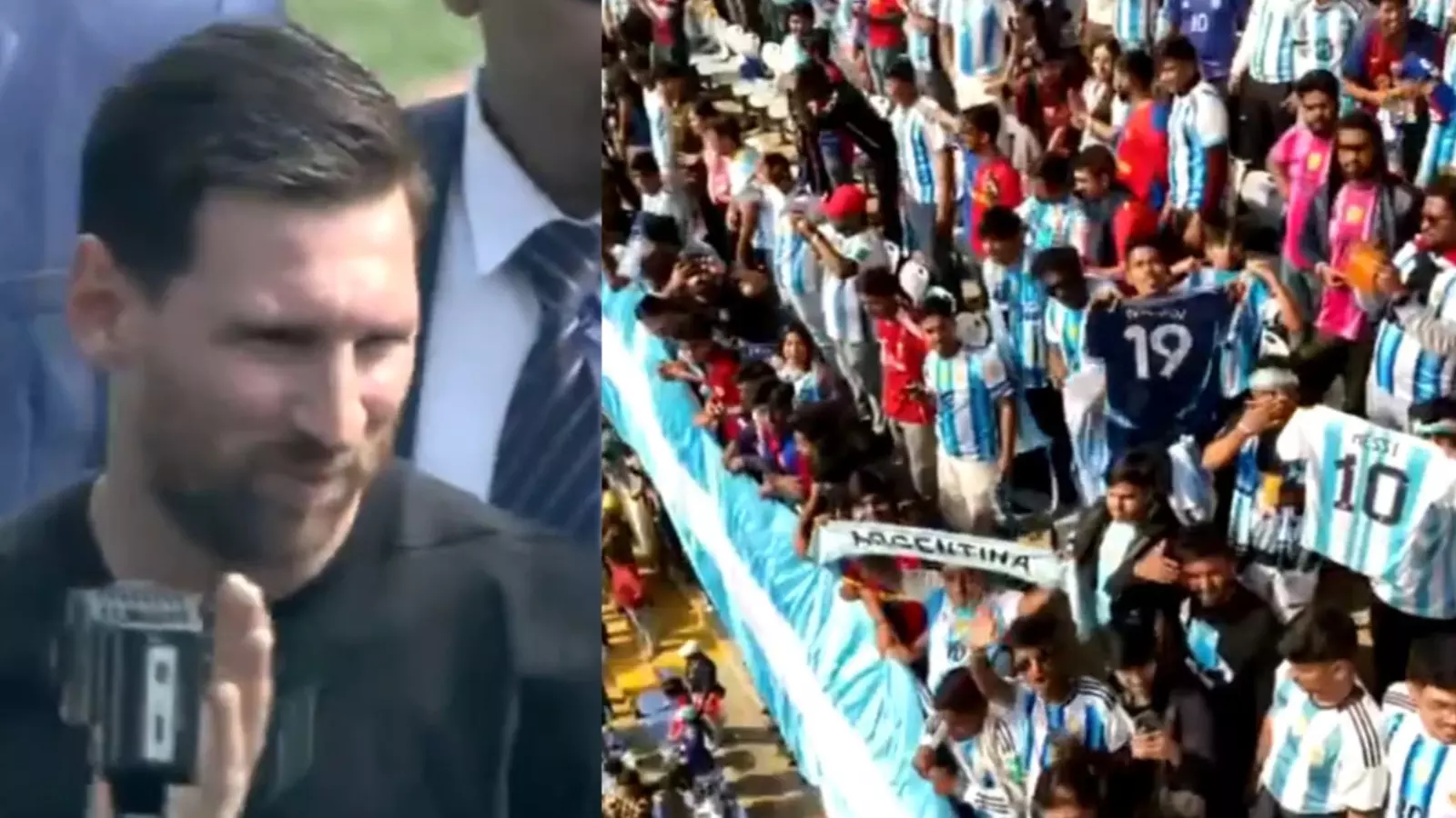 సాల్ట్ లేక్ స్టేడియంలో మెస్సీ సాల్ట్ లేక్ స్టేడియంలో మెస్సీ