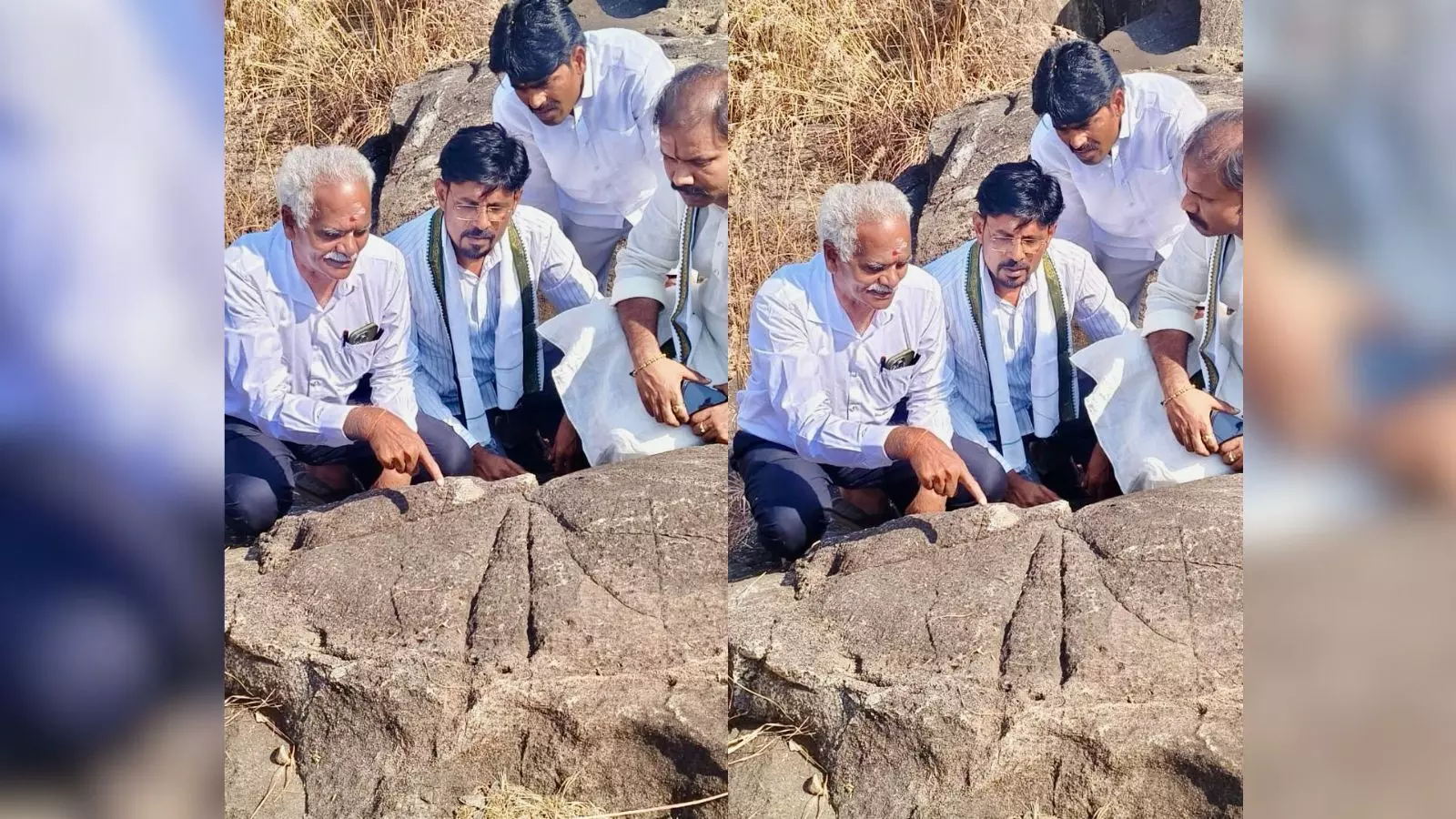 మహబూబాబాద్ దేవుని గుట్టపై ఇనపయుగపు రాతి చిత్రకళ మహబూబాబాద్ దేవుని గుట్టపై ఇనపయుగపు రాతి చిత్రకళ