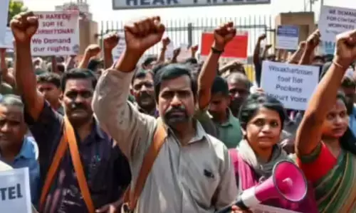 steel plant workers to stage dharna in visakhapatnam today steel plant workers to stage dharna in visakhapatnam today