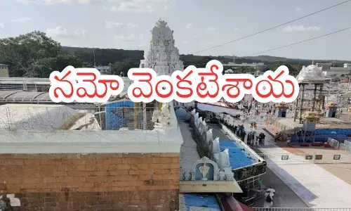 tirumala is normally crowded with devotees today tirumala is normally crowded with devotees today