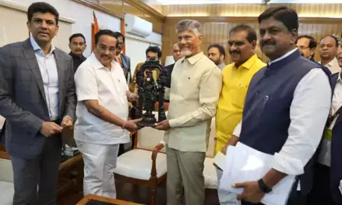 chief minister chandrababu met union minister for jal shakti C.R. patil