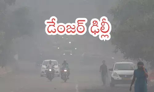 Dense fog and smog reduce visibility in Delhi as AQI nears severe level