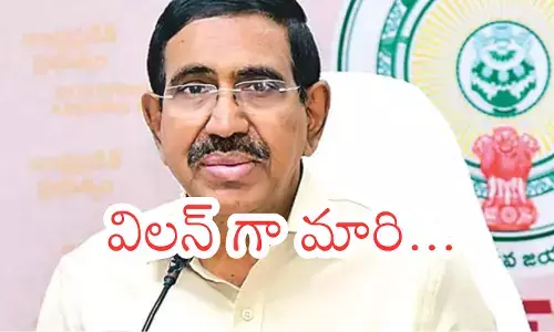 Minister Narayana inspecting Amaravati capital construction works amid protests by farmers over road expansion.