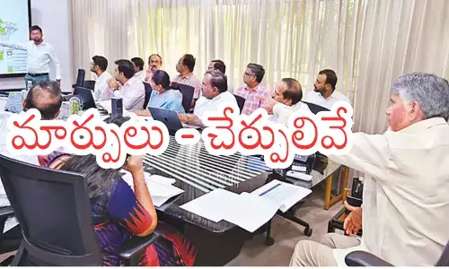 chief minister chandrababuhas instructed officials to move forward with minor changes on the re-division of districts