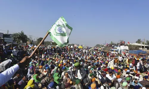 tension in adilabad district. farmers besiege the mla camp office