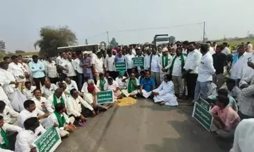 fight of soybean farmers intensifies in adilabad district