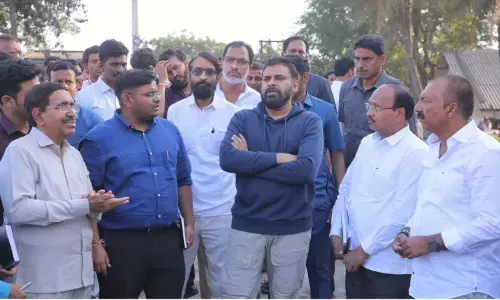 pawan kalyan is visiting kakinada district for the second day today