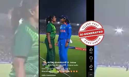 Fact Check: Viral Video Claiming Clash Between Indian and Pakistani Women Cricketers Is AI-Generated