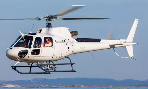 helicopter available for narasapuram residents for sankranti festival