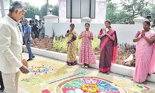 andhra pradesh chief minister chandrababu  participated in the sankranti celebrations  in naravaripalle