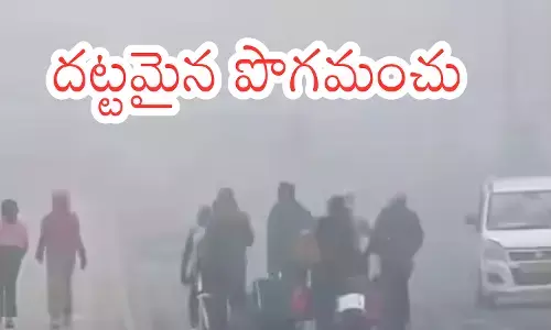 Dense fog covers Delhi roads during cold wave as air quality worsens