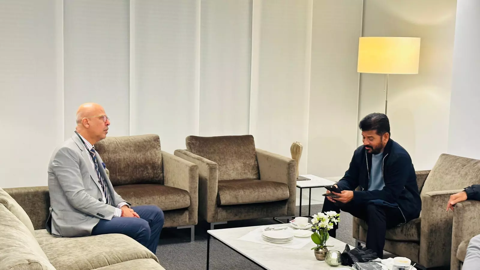 telangana chief minister revanth reddy to meet industrialists in davos today