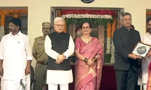 An At Home program is underway at the Telangana Lok Bhavan.