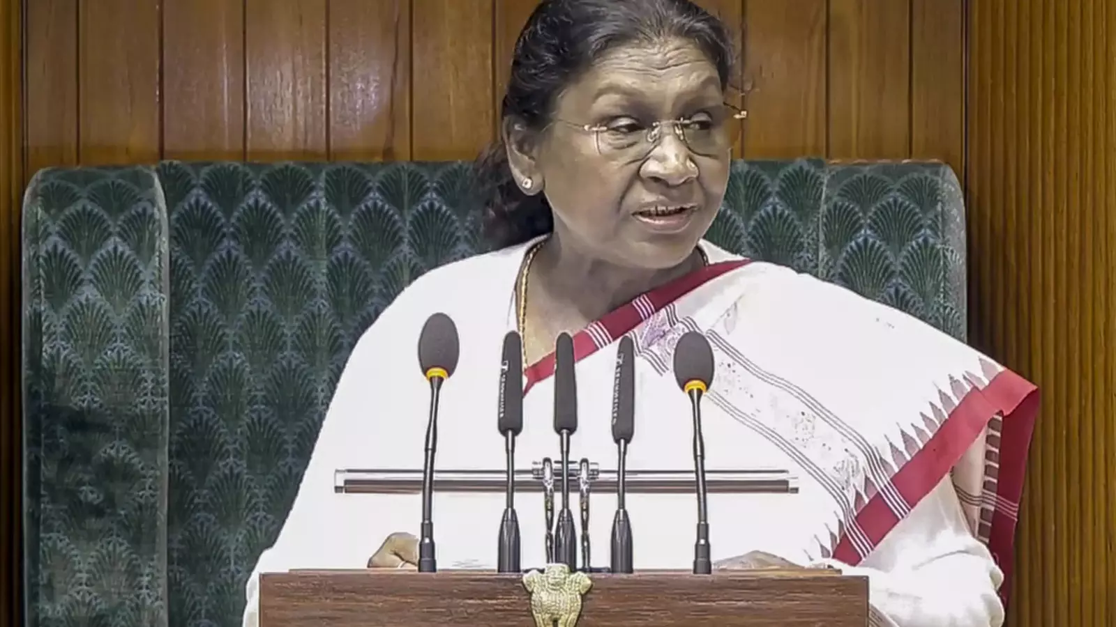 president draupadi murmu addressed both houses of parliament president draupadi murmu addressed both houses of parliament