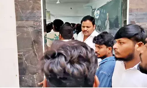 Guntur Pattabhipuram police registered a case over the attack on former minister Ambati Rambabu’s office and residence. Galla Madhavi named as Accused No.1. Guntur Pattabhipuram police registered a case over the attack on former minister Ambati Rambabu’s office and residence. Galla Madhavi named as Accused No.1.