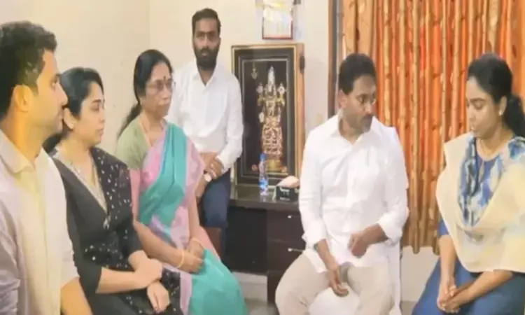 ycp chief ys jagan reaches ex minister ambati ramrababus residence in guntur