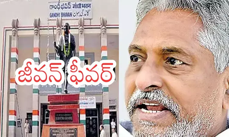 Former minister Jeevan Reddy during the Jagtial Congress infighting amid municipal elections.