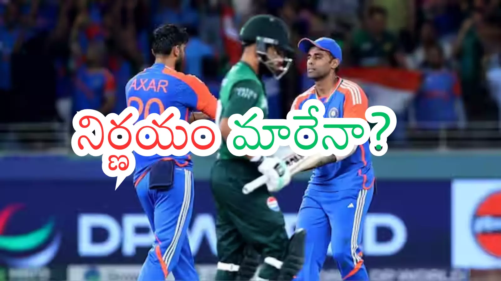 India and Pakistan cricket teams during a high-voltage T20 World Cup match