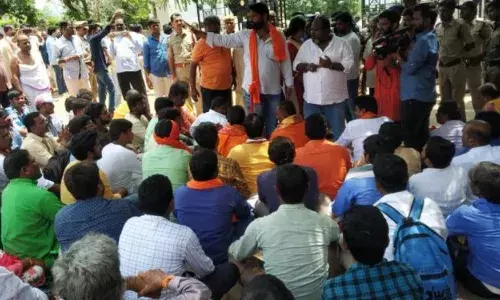 large number of devotees attended the brahmotsavam celebrations in srisailam