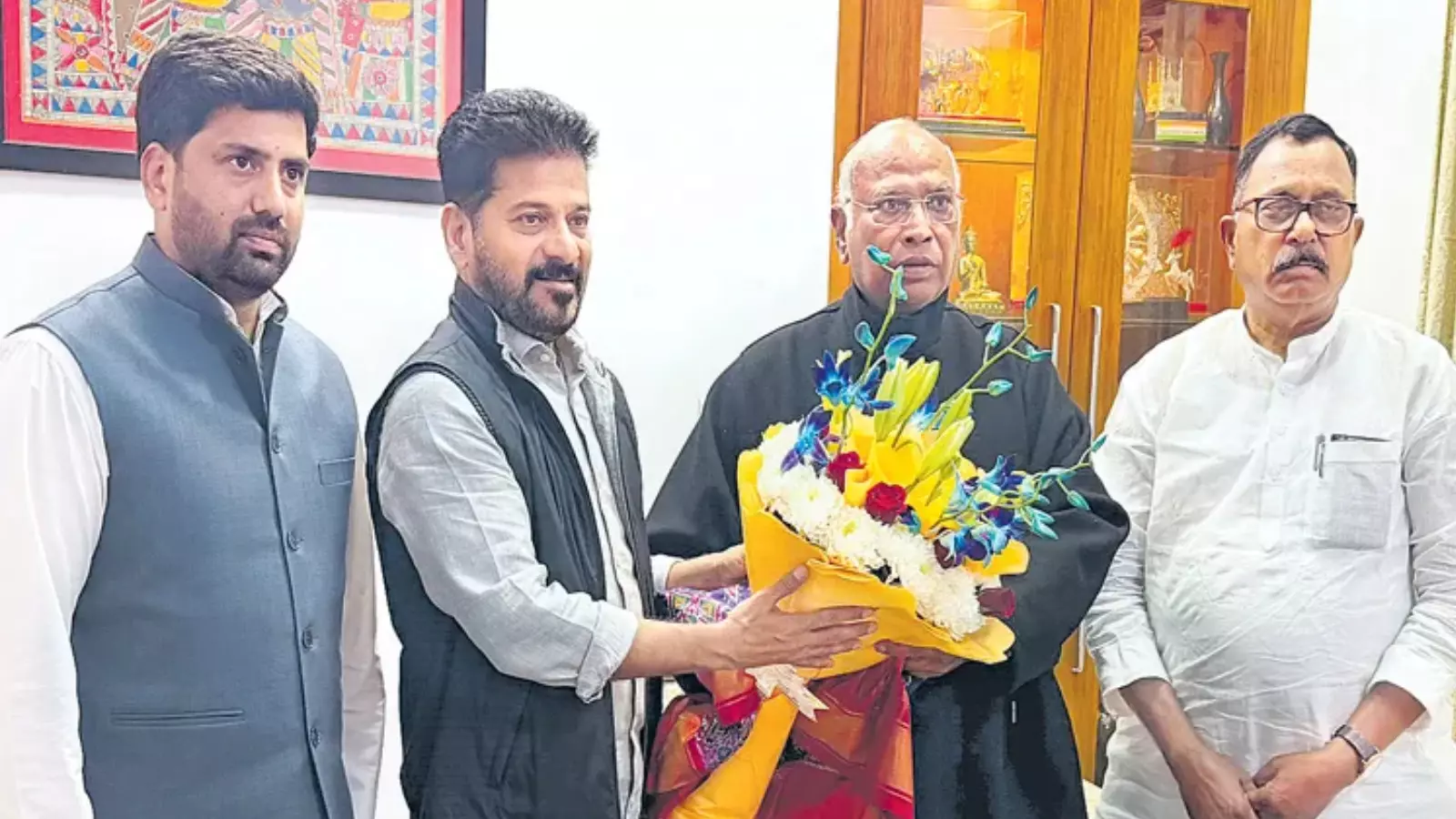 telangana chief minister revanth reddys delhi visit continues