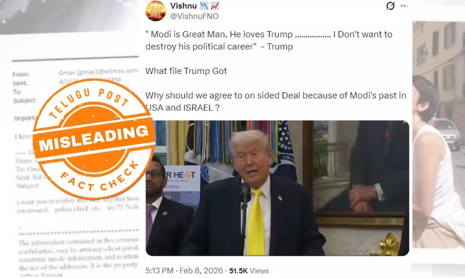 viral post claiming Donald Trump said he could end Narendra Modi’s political career – fact check reveals October 2025 context
